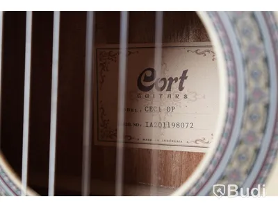 Nylonsträngad Gitarr - Cort CEC1 Open Pore, NY. Nypris ca 3500kr