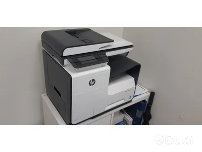 Skrivare all in one HP med bordhylla, dokumentförstörare
