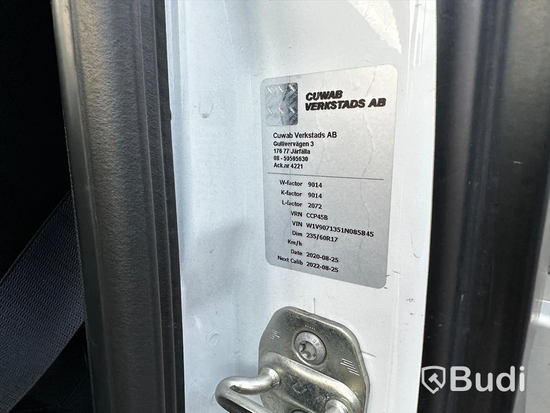 Lättlastbil Mercedes-Benz Sprinter 316 CDI | 7G-Tronic Plus | 2020 | Fassikran Micro 25A.13