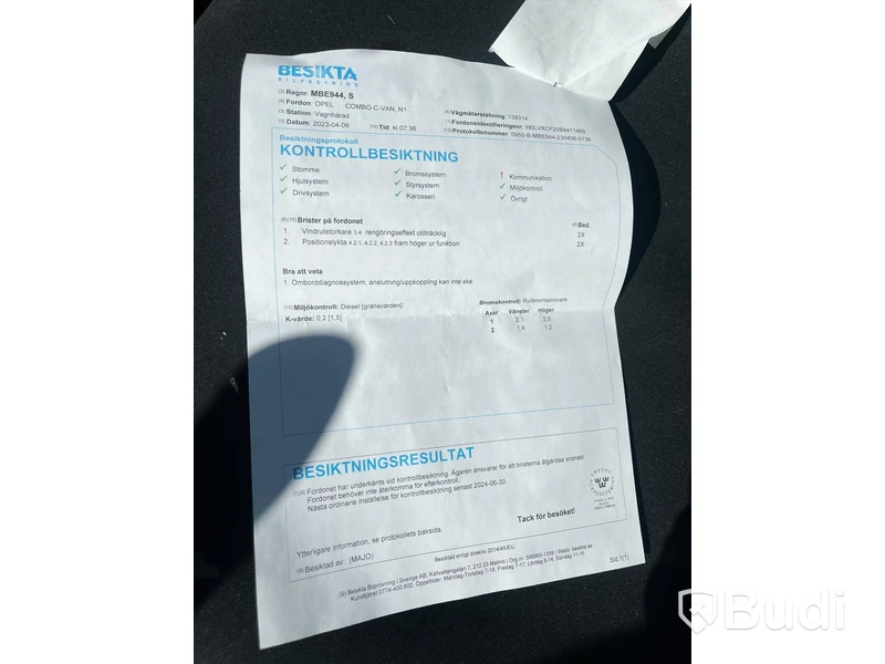 Lätt lastbil Opel Combo Van IP 1.3 CDTI ecoFLEX Manuell, 75 hk, 2011