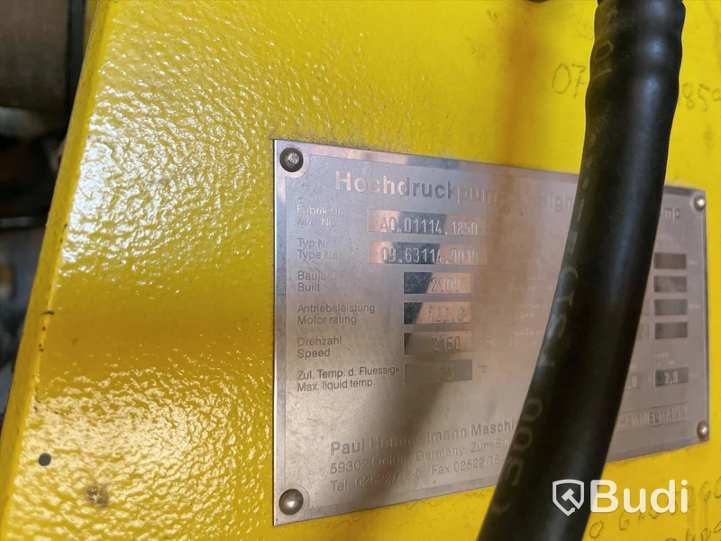 Blästervagn med tillbehör - Hammelmann Aquajet 11