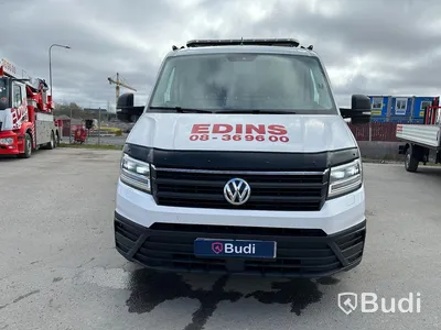 Lättlastbil Volkswagen Crafter 2.0 TDi | Palfingerkran, med långt flak | 9523mil