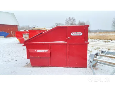 Liftdumpercontainer med innehåll (brännbart avfall)