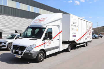 Be-kortsbil Mercedes-Benz Sprinter 906 Vändskiva -2013 | Släp VELDHUIZEN P-37-3 -2016, BDF468