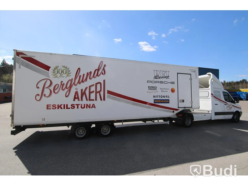 Be-kortsbil Mercedes-Benz Sprinter 906 Vändskiva -2013 | Släp VELDHUIZEN P-37-3 -2016, BDF468