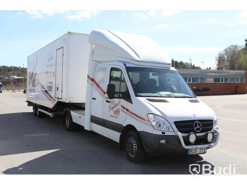 Be-kortsbil Mercedes-Benz Sprinter 906 Vändskiva -2013 | Släp VELDHUIZEN P-37-3 -2016, BDF468