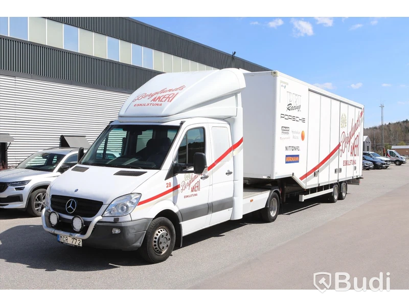 Be-kortsbil Mercedes-Benz Sprinter 906 Vändskiva -2013 | Släp VELDHUIZEN P-37-3 -2016, BDF468