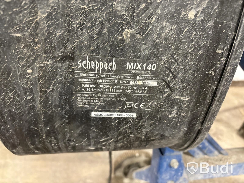 Cementblandare, sopmaskin, skottkärror m.m.