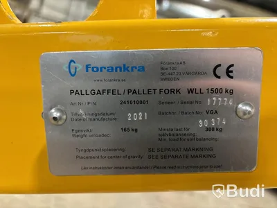 Gaffelställ för kran, Forankra