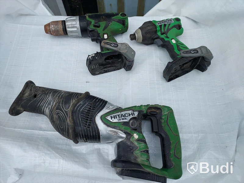 Hitachi Koki batteridrivna verktyg Tigersåg, slagborr, slagskruvdragare 18volt
