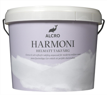 (NY) 10-litershink Täckfärg Alacro Harmoni Vit/A-Bas