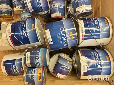 Parti med diverse för yttre båtunderhåll, Jotun, olika färger och produkter