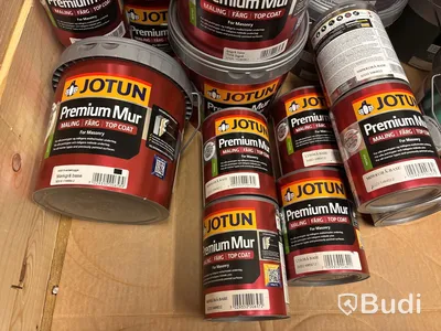 Parti med diverse för ytbehandling av betong Jotun olika sorter, kulörer och basbrytning