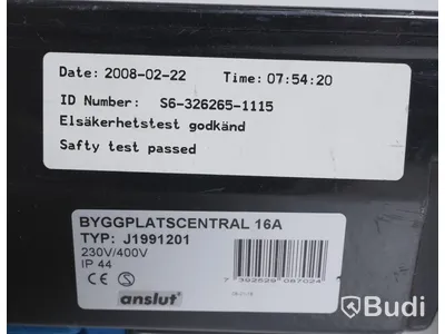 Byggplatscentral, diverse elkablar.