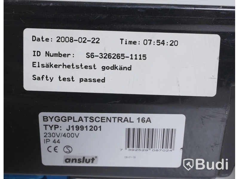 Byggplatscentral, diverse elkablar.