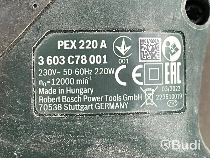 Slipmaskin BOSCH PEX 200A