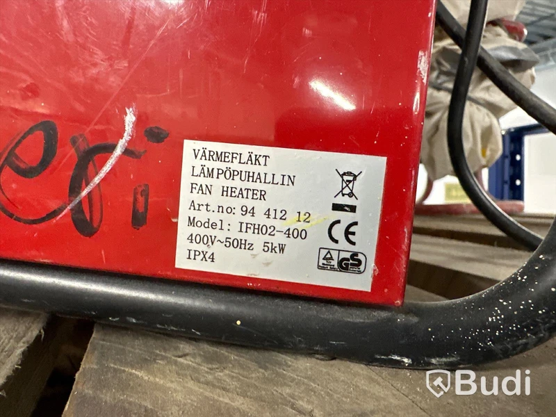 5 st byggfläktar