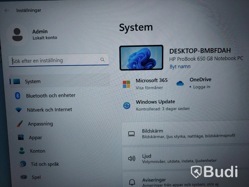 HP Laptop ProBook 650 G8 Intel i7 11th generation