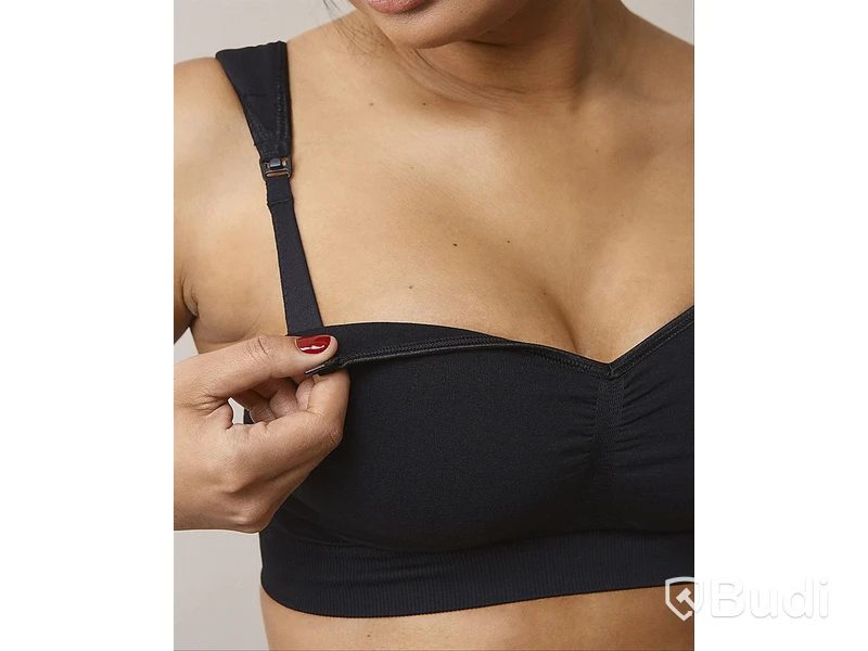 3 st. Seamless amningsbh Boob Design, med pads, svart, stl. 40