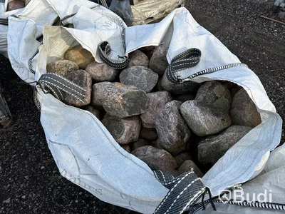 6 st. säckar med sten