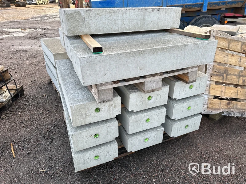Betongfundament, 2 st. pall