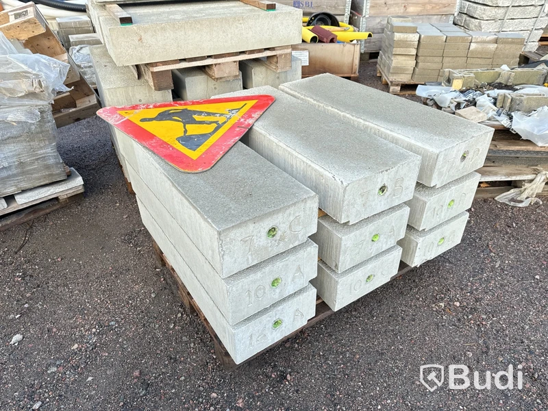 Betongfundament, 2 st. pall
