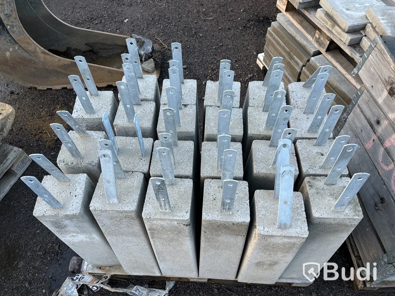 Parti med betongplintar