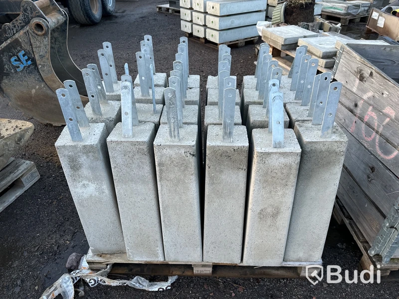 Parti med betongplintar