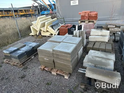 Stort restlager med marksten, olika sorter