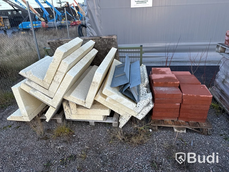 Stort restlager med marksten, olika sorter