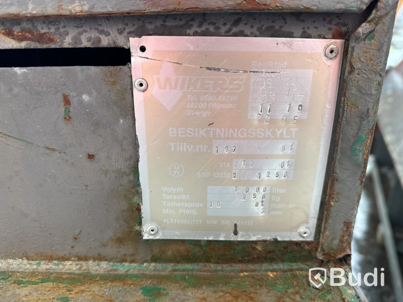 Bränsletank 1000 liter