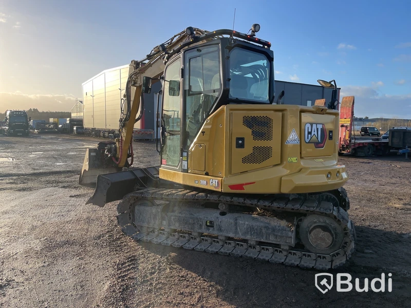 Grävmaskin CAT 308 CR -2021 | Diverse skopor ingår