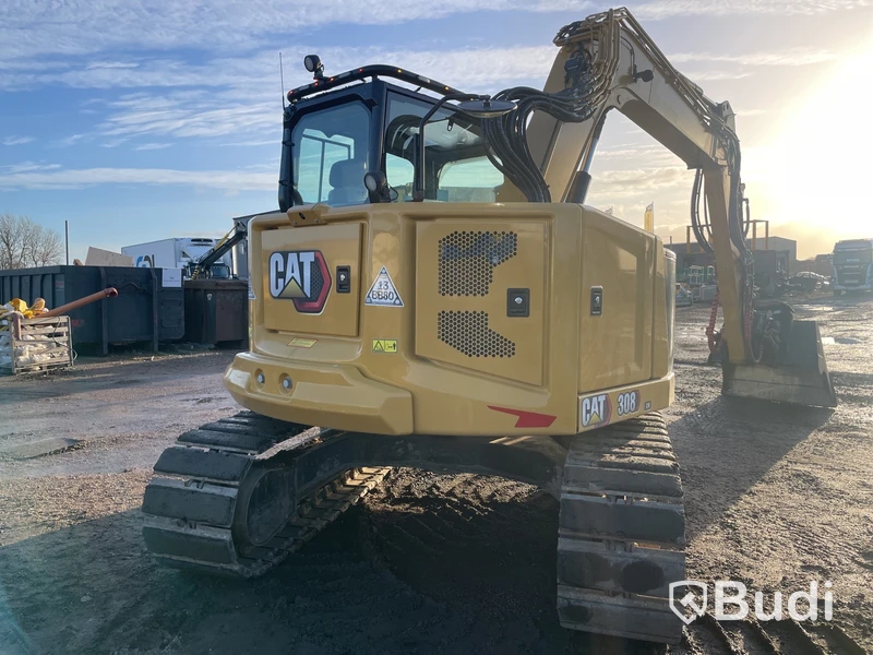 Grävmaskin CAT 308 CR -2021 | Diverse skopor ingår