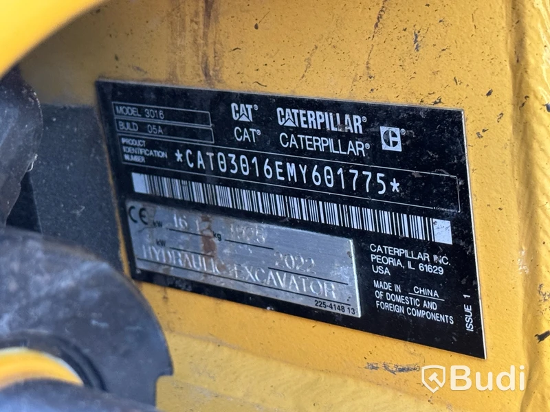Minigrävare CAT 301.6 2022 med släp