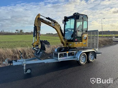Minigrävare CAT 301.6 2022 med släp