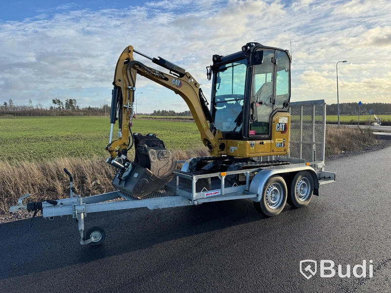 Minigrävare CAT 301.6 2022 med släp