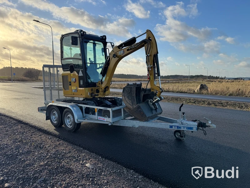 Minigrävare CAT 301.6 2022 med släp