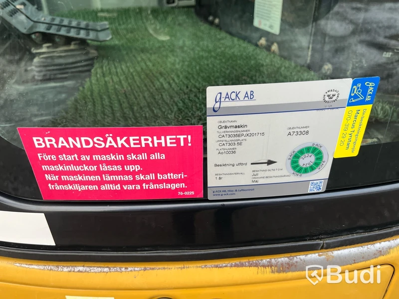 Grävmaskin CAT 303.5 ECR -2018 - EXPORT