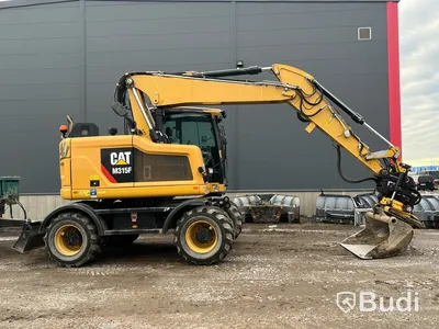 Hjulgrävare CAT M315F -2018 med Palmse trailer 2015