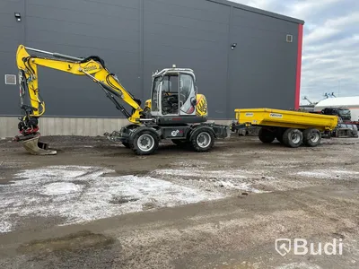 Hjulgrävare Neusson ew100 rotortilt, med tippvagn Bigab BT-8 -2018