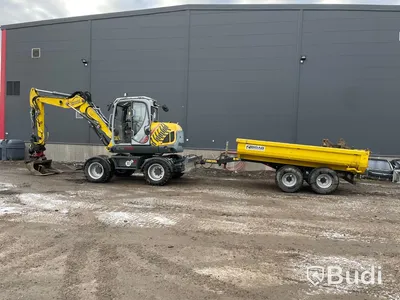 Hjulgrävare Neusson ew100 rotortilt, med tippvagn Bigab BT-8 -2018
