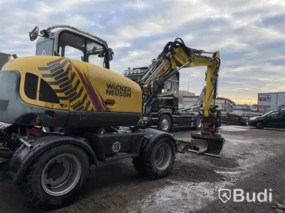 Hjulgrävare Neusson ew100 rotortilt, med tippvagn Bigab BT-8 -2018