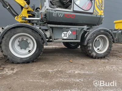 Hjulgrävare Neusson ew100 rotortilt, med tippvagn Bigab BT-8 -2018