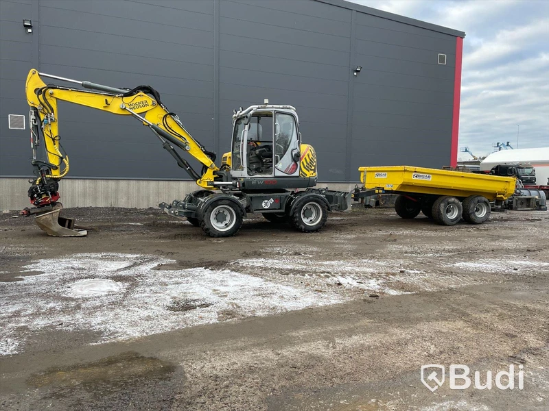 Hjulgrävare Neusson ew100 rotortilt, med tippvagn Bigab BT-8 -2018