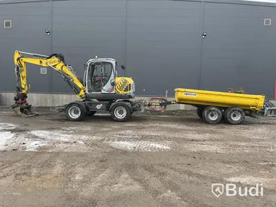 Hjulgrävare Neusson ew100 rotortilt, med tippvagn Bigab BT-8 -2018