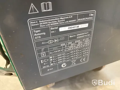 Migsvets, Migatronic Automig 273 ink extra obruten flaska med gas