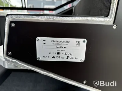 Plåtbåt, LANDX X6, med motor Mercury F115