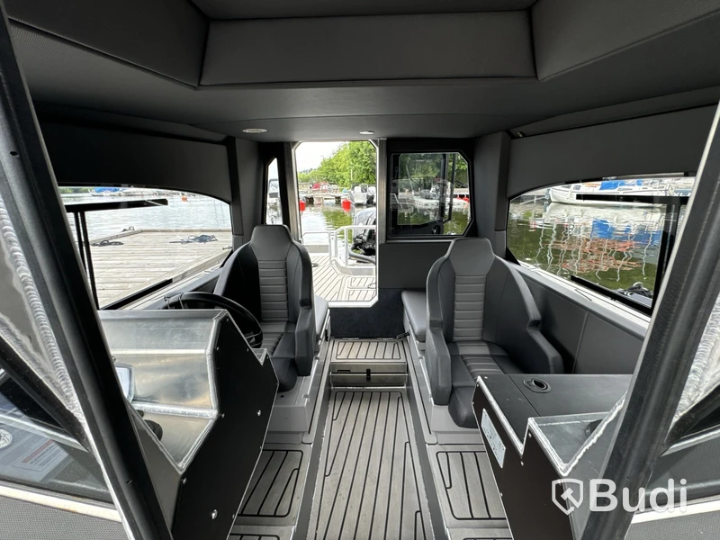 Plåtbåt, LANDX X6, med motor Mercury F115