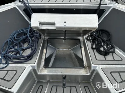 Plåtbåt, LANDX X6, med motor Mercury F115