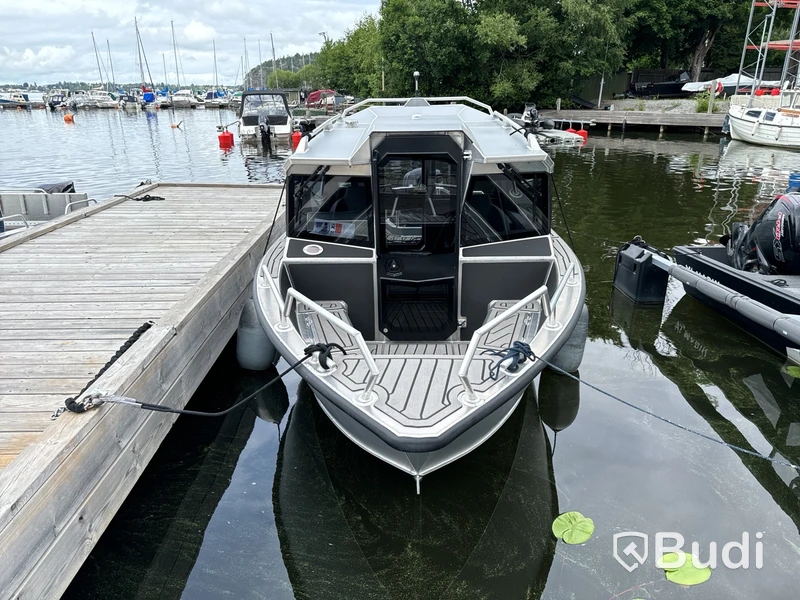 Plåtbåt, LANDX X6, med motor Mercury F115